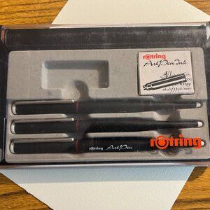 Vtg Rotring Calligraphy Pen Set